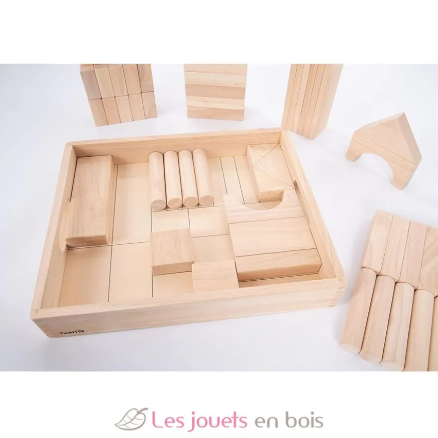 Blocs en bois géants naturel - TickiT