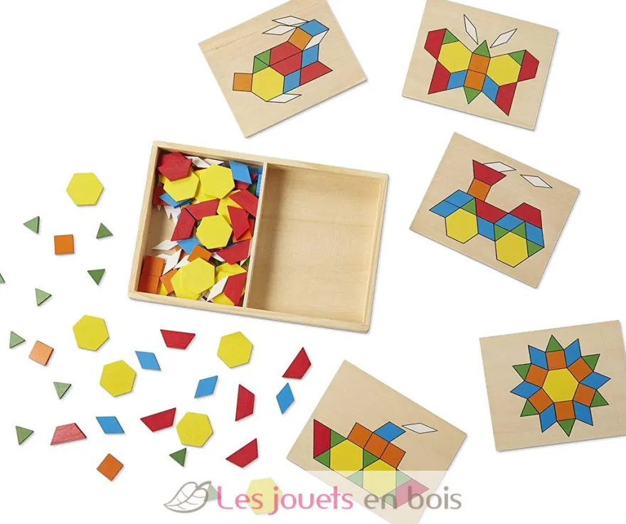 Blocs et planches de motifs d'apprentissages - Melissa & Doug
