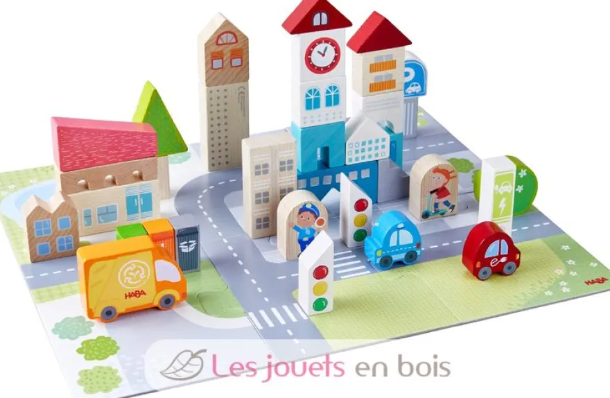 Blocs et puzzle vie citadine - Haba