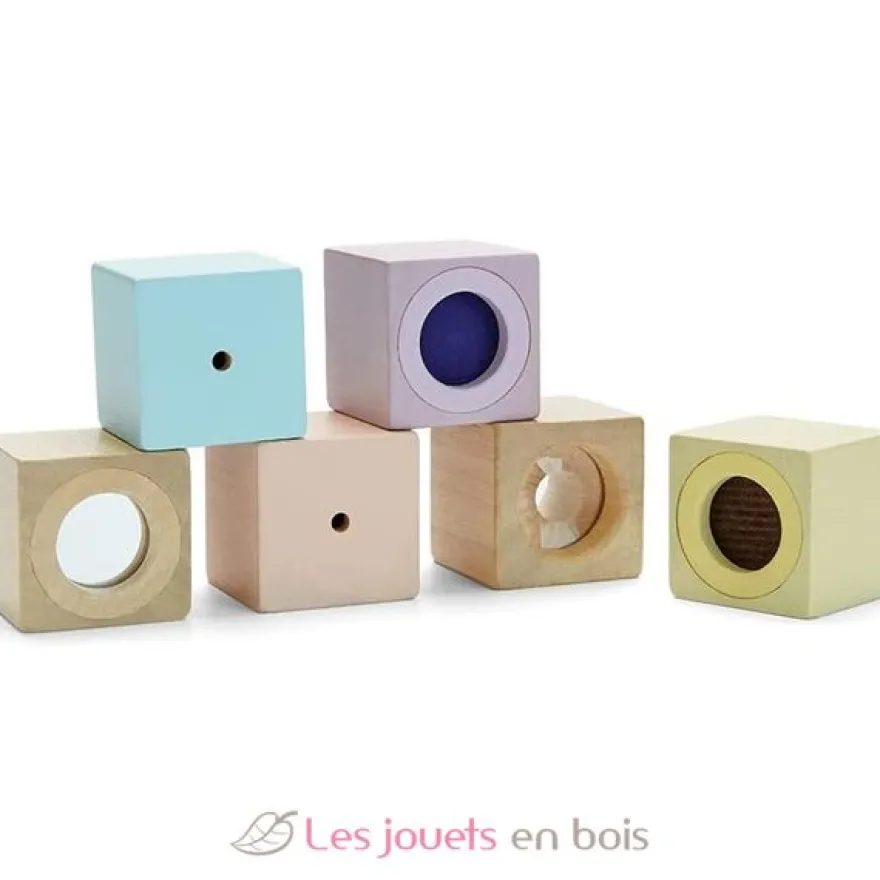 Blocs sensoriels pastel - Plan Toys
