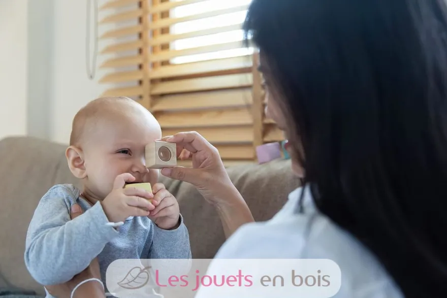 Blocs sensoriels pastel - Plan Toys