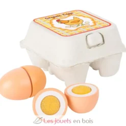 Boite d'œufs en bois à découper - Small Foot company