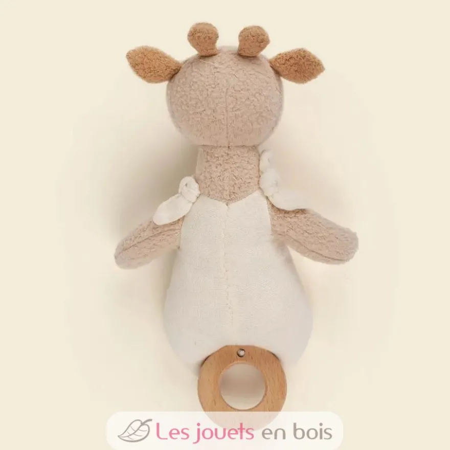 Boite à musique Girafe Léonie en coton bio - Egmont Toys