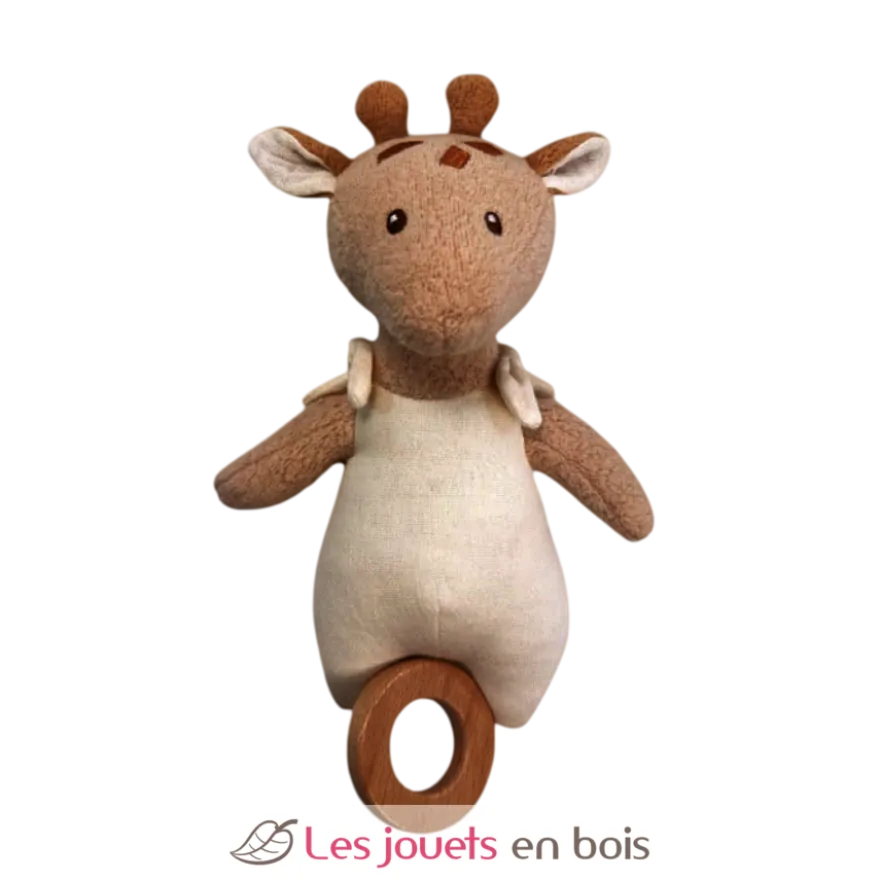Boite à musique Girafe Léonie en coton bio - Egmont Toys