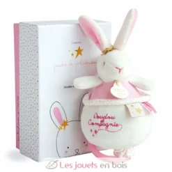 Boite à musique Lapin Fleurs - Doudou et Compagnie