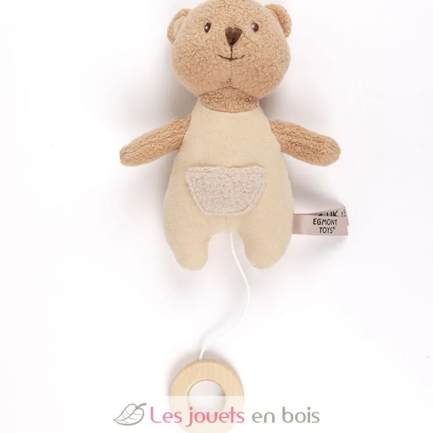 Boite à musique Ours Marcel en coton bio - Egmont Toys