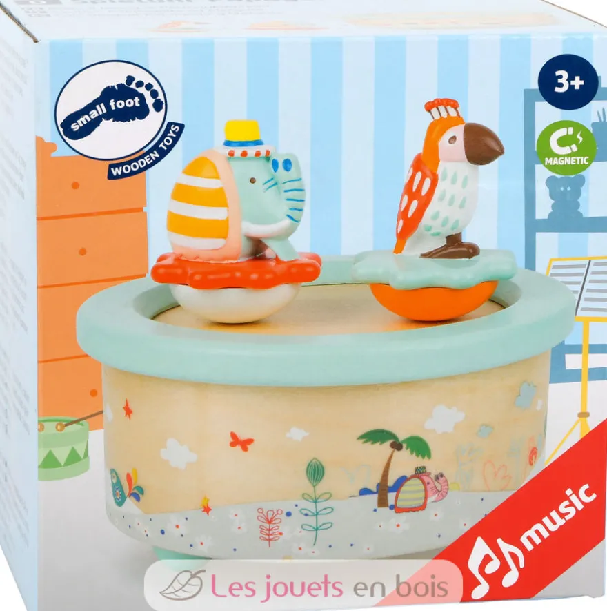 Boite à Musique Perroquet et Éléphant - Small Foot company