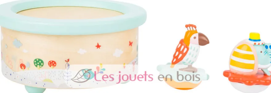 Boite à Musique Perroquet et Éléphant - Small Foot company