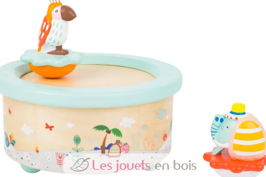 Boite à Musique Perroquet et Éléphant - Small Foot company