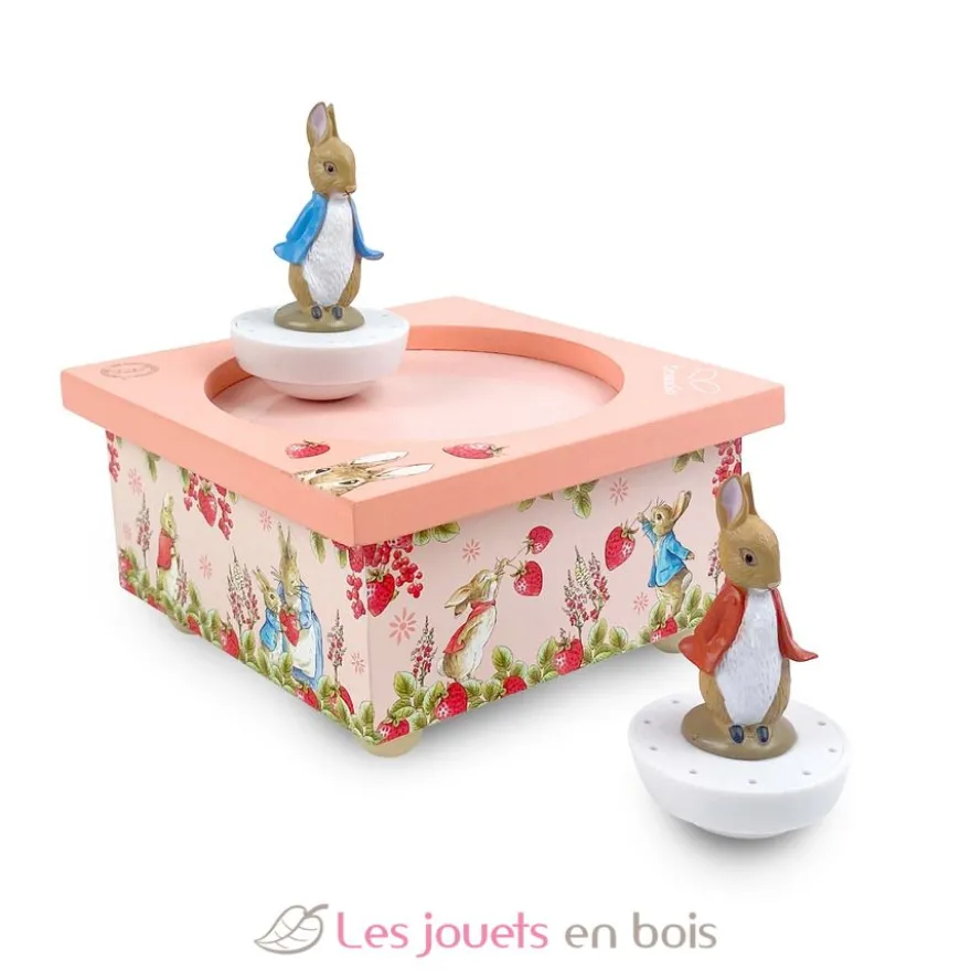 Boite à Musique Peter Rabbit Fraises rose - Trousselier