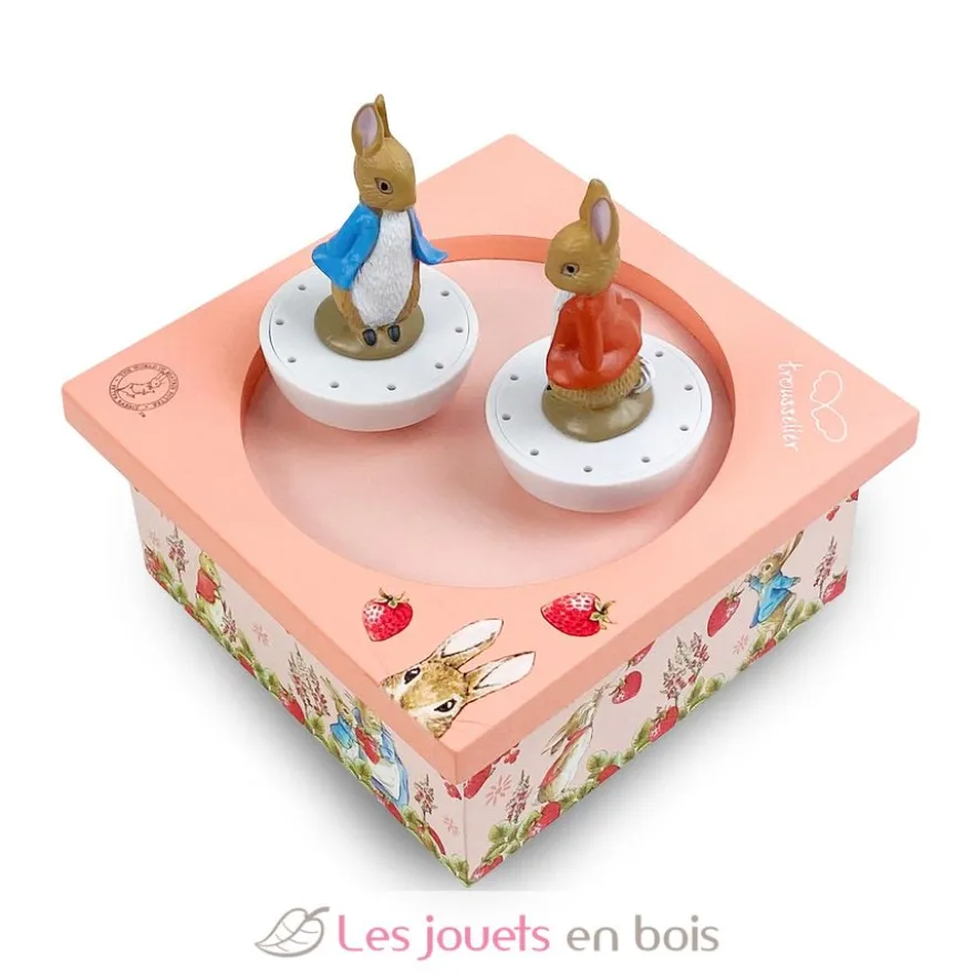 Boite à Musique Peter Rabbit Fraises rose - Trousselier