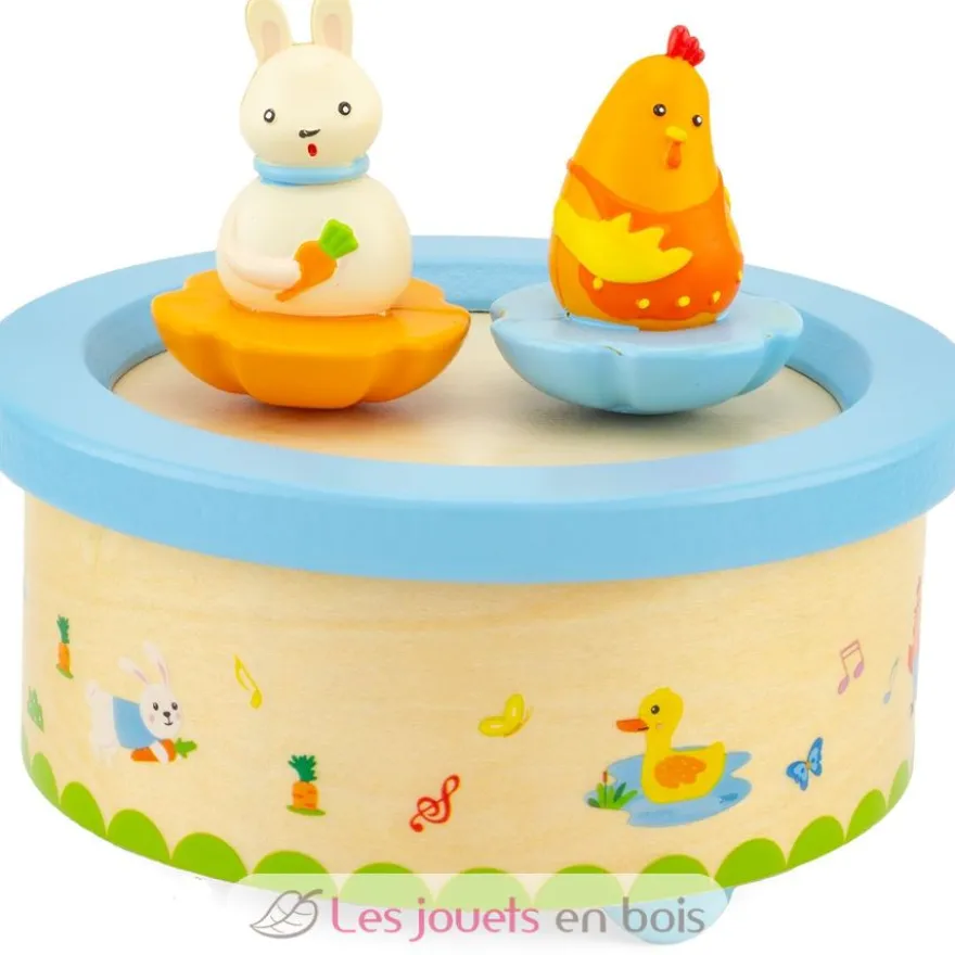 Boite à musique Poule et Lapin - Ulysse