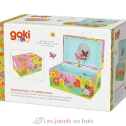 Boite à musique Prairie aux papillons - Multicolore - Goki