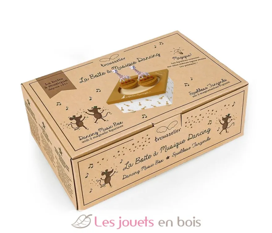 Boite à Musique Sophie la Girafe caramel - Trousselier