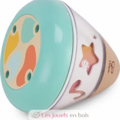 Boite à musique Tourne en rond turquoise - Dès la naissance - Hape