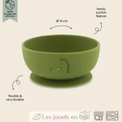 Bol en silicone avec ventouse Mr Dino - Trixie