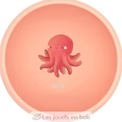 Bol en silicone Slurpy la pieuvre - Sassi Junior