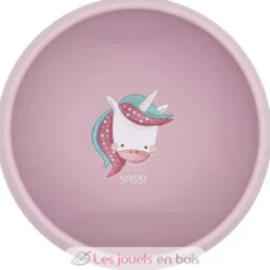 Bol en silicone Sparkly la licorne - Sassi Junior