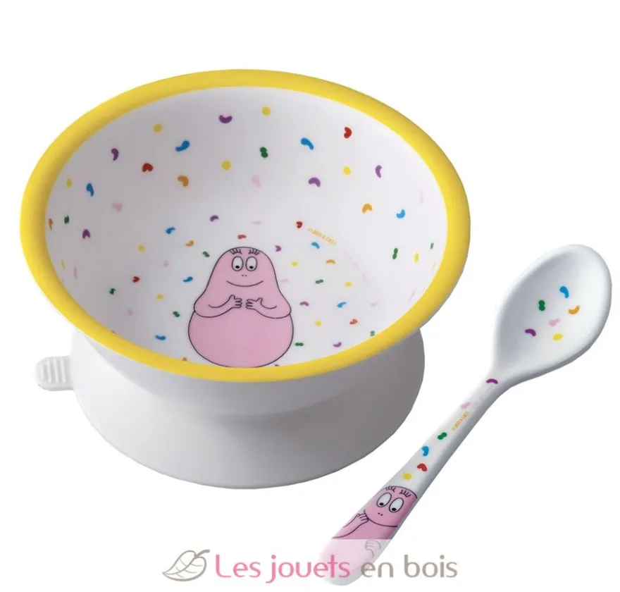 Bol ventouse avec cuillère Barbapapa - Petit Jour