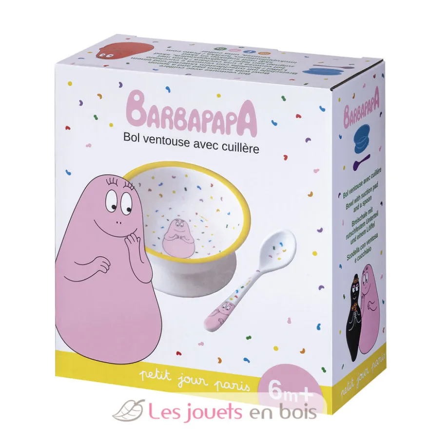 Bol ventouse avec cuillère Barbapapa - Petit Jour