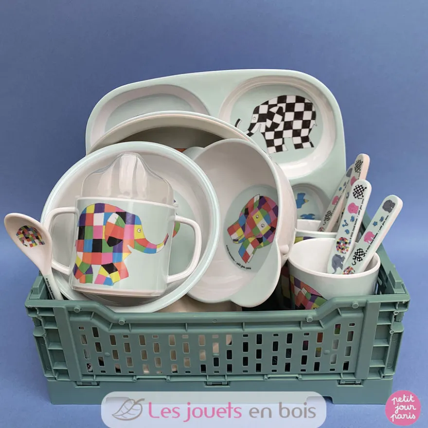 Bol ventouse avec cuillère Elmer - Petit Jour