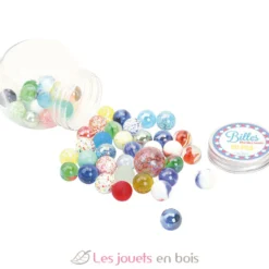 Bonbonnière de 50 Billes multicolores - Vilac