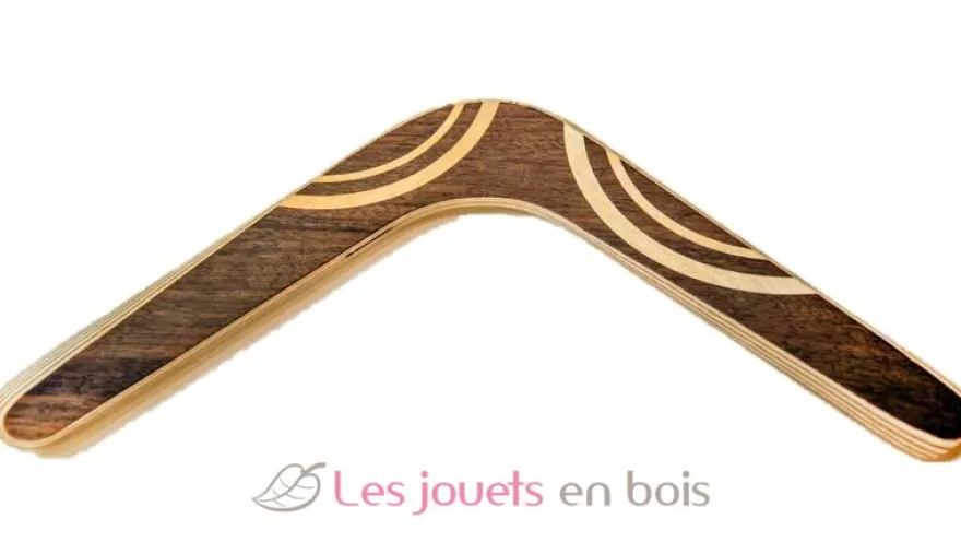 Boomerang adulte Manureva - finition marqueterie - Wallaby Boomerangs