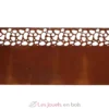 Bordure de pelouse en acier rouillé motif moucheté 480 x 20 cm - Esschert Design
