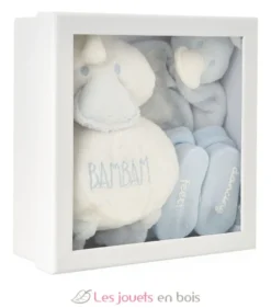 Boîte cadeau de naissance, bleue - Bambam