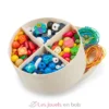 Boîte de perles en bois - 260 gr. - New Classic Toys
