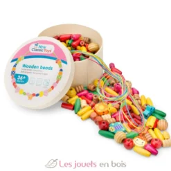 Boîte de perles en bois - 100 gr. - New Classic Toys
