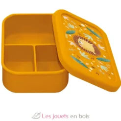 Boîte à lunch en silicone Chompy le lion - Sassi Junior
