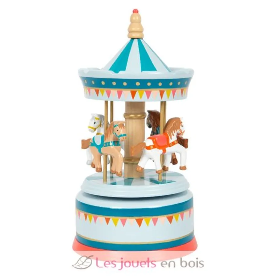 Boîte à musique Carrousel à chevaux Cirque - small foot