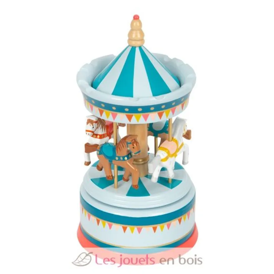Boîte à musique Carrousel à chevaux Cirque - small foot