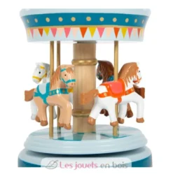 Boîte à musique Carrousel à chevaux Cirque - small foot