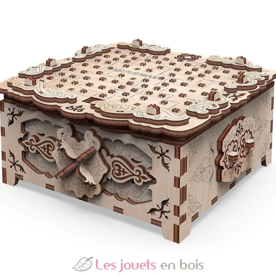Boîte à secret Fantaisie Florale - Puzzle 3D en bois - Mr. Playwood