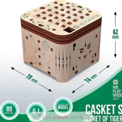 Boîte à secret Fantaisie Florale - Puzzle 3D en bois - Mr. Playwood