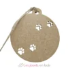 Boule de Noël chien personnalisable bois - Vintiun