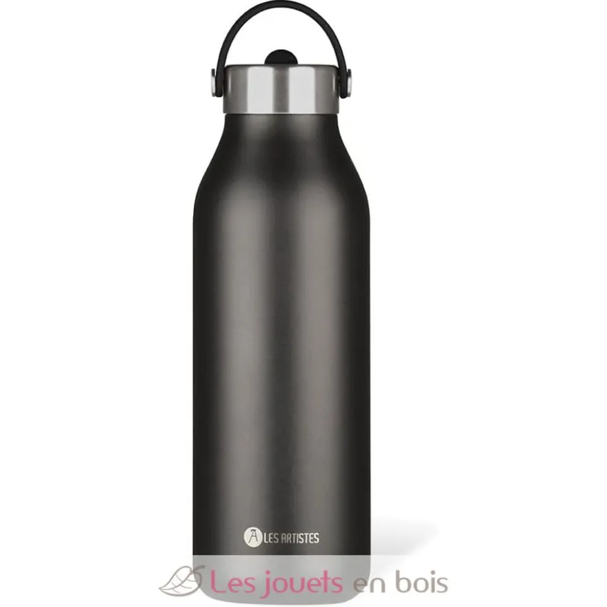 Bouteille isotherme 2.0 Black Pearl noir 1,5L - Les Artistes Paris