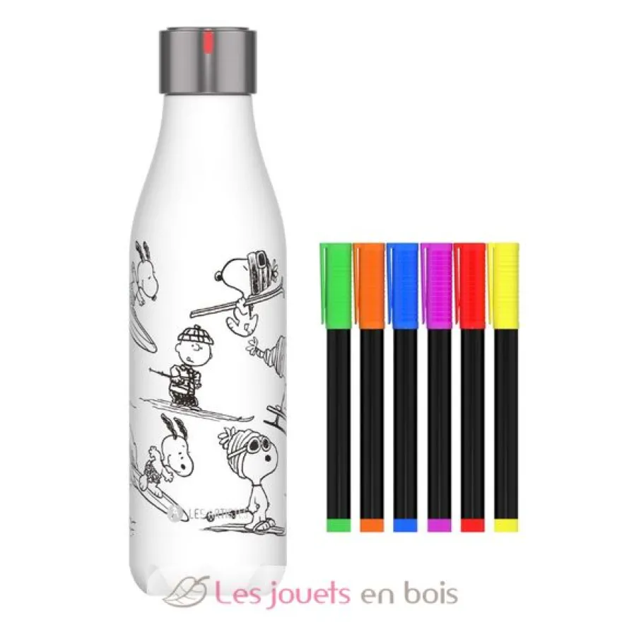 Bouteille isotherme à colorier Snoopy 500 ml - Les Artistes Paris