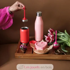 Bouteille isotherme Rose mat 500 ml - Les Artistes Paris