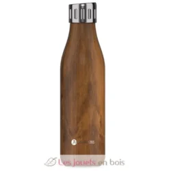 Bouteille isotherme Sport Wood 500 ml marron - Les Artistes Paris