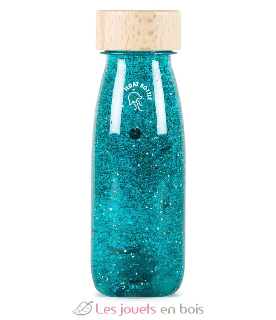 Bouteille sensorielle Float turquoise - Petit Boum