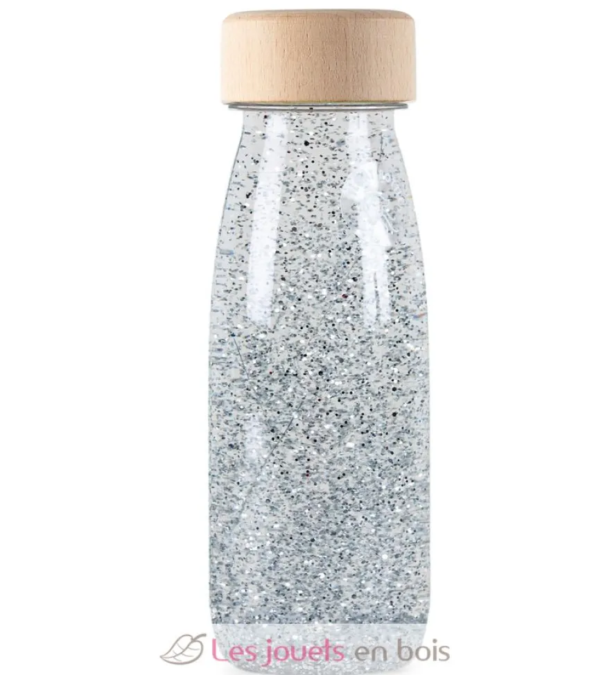 Bouteille sensorielle Float argenté - Petit Boum