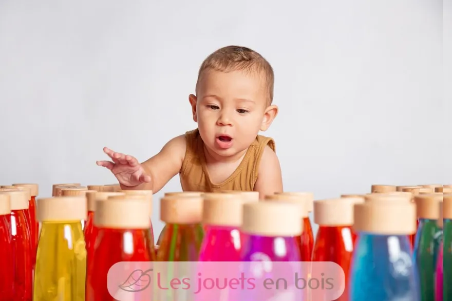 Bouteille sensorielle Float bleu - Petit Boum