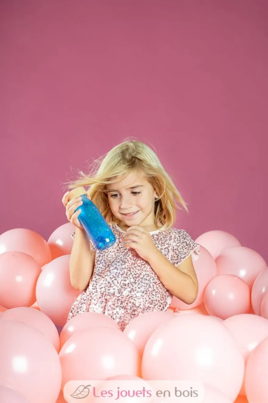 Bouteille sensorielle Float bleu - Petit Boum