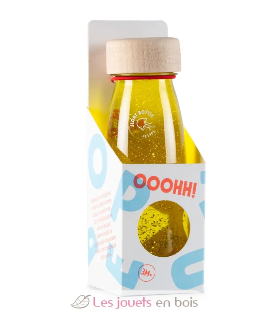 Bouteille sensorielle Float jaune - Petit Boum