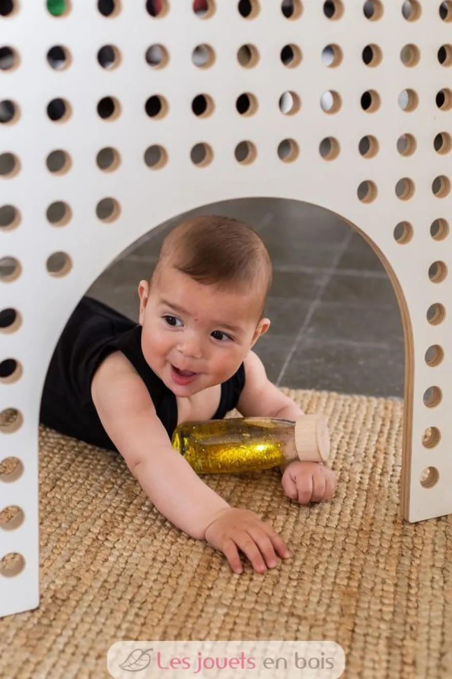 Bouteille sensorielle Float or - Petit Boum