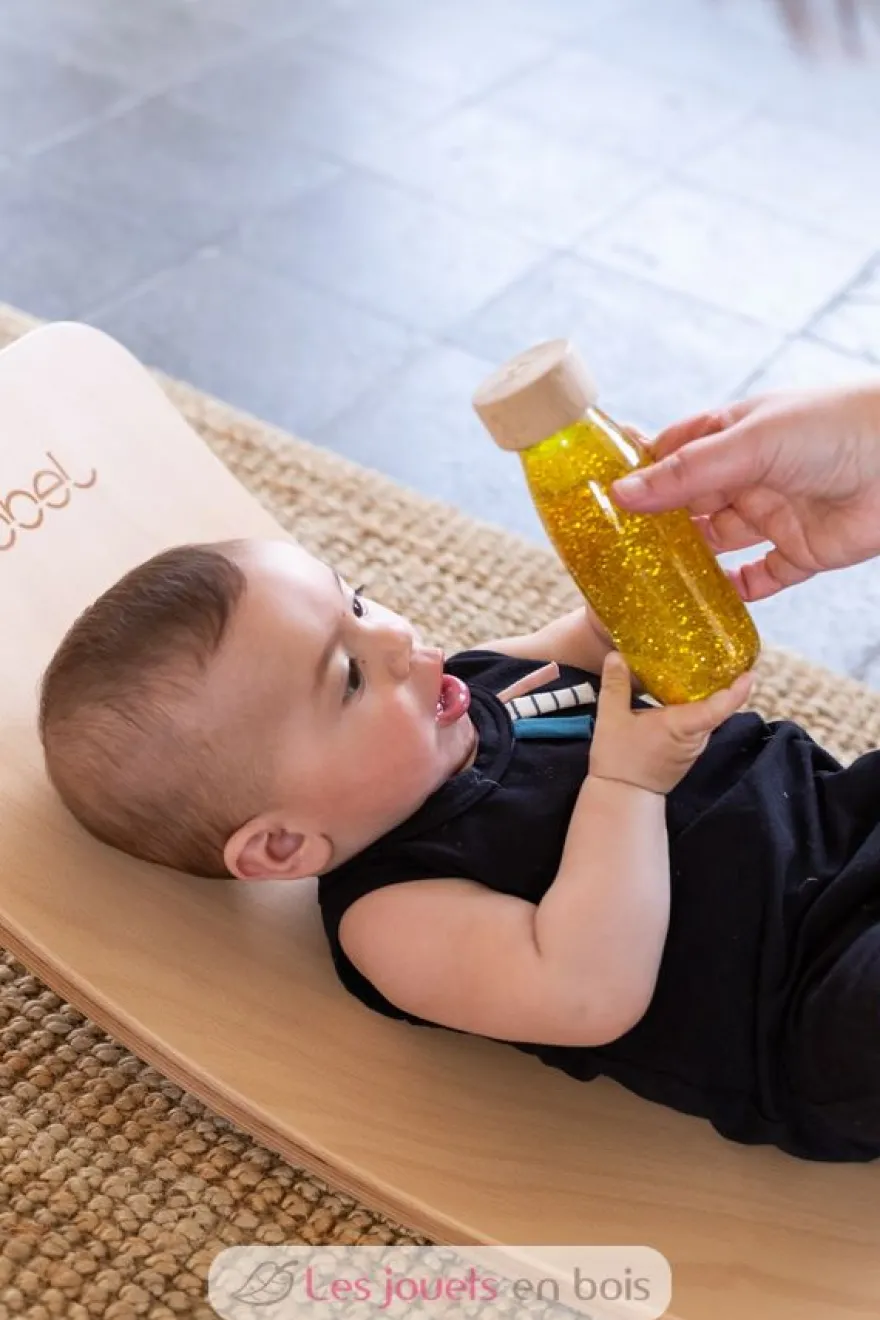 Bouteille sensorielle Float or - Petit Boum