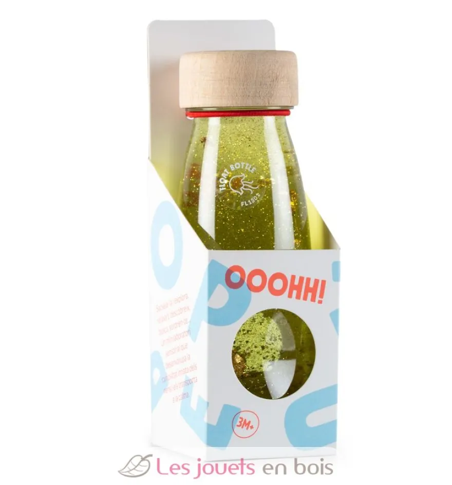 Bouteille sensorielle Float or - Petit Boum